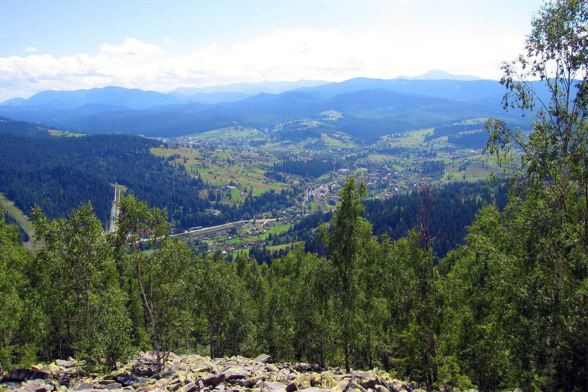 Гора Магура, вид на Ворохту