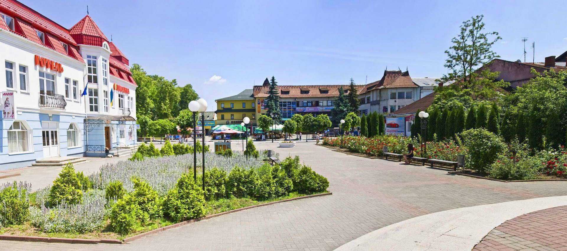 Город Коломыя, центральная часть города Центральная часть города Коломыя