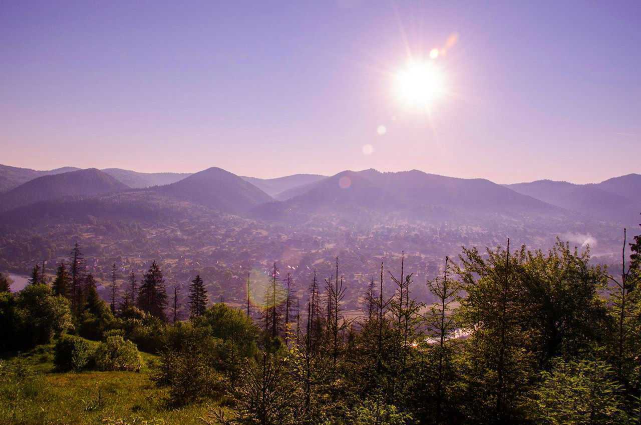 Рассвет в Микуличине Микуличин, рассвет