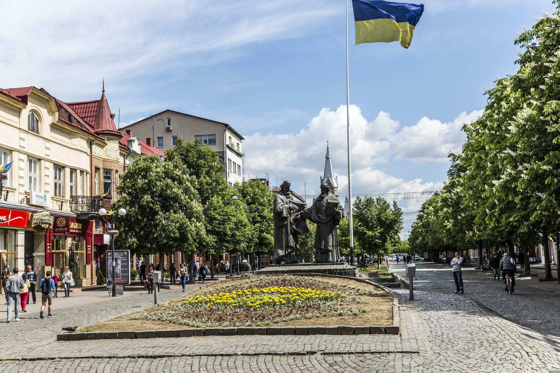Центральная часть города Мукачево