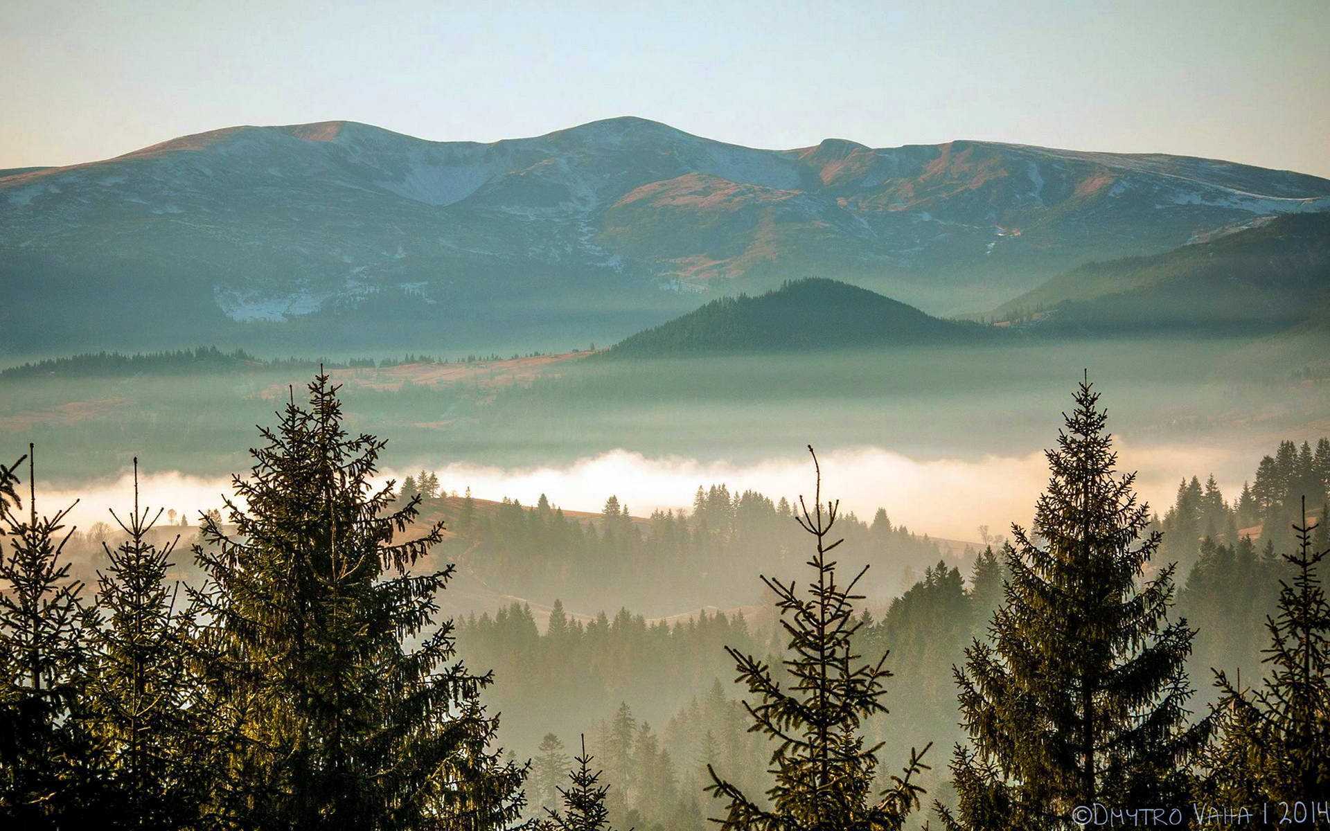 Вершины Близницы, вид с Яблунецкого перевала