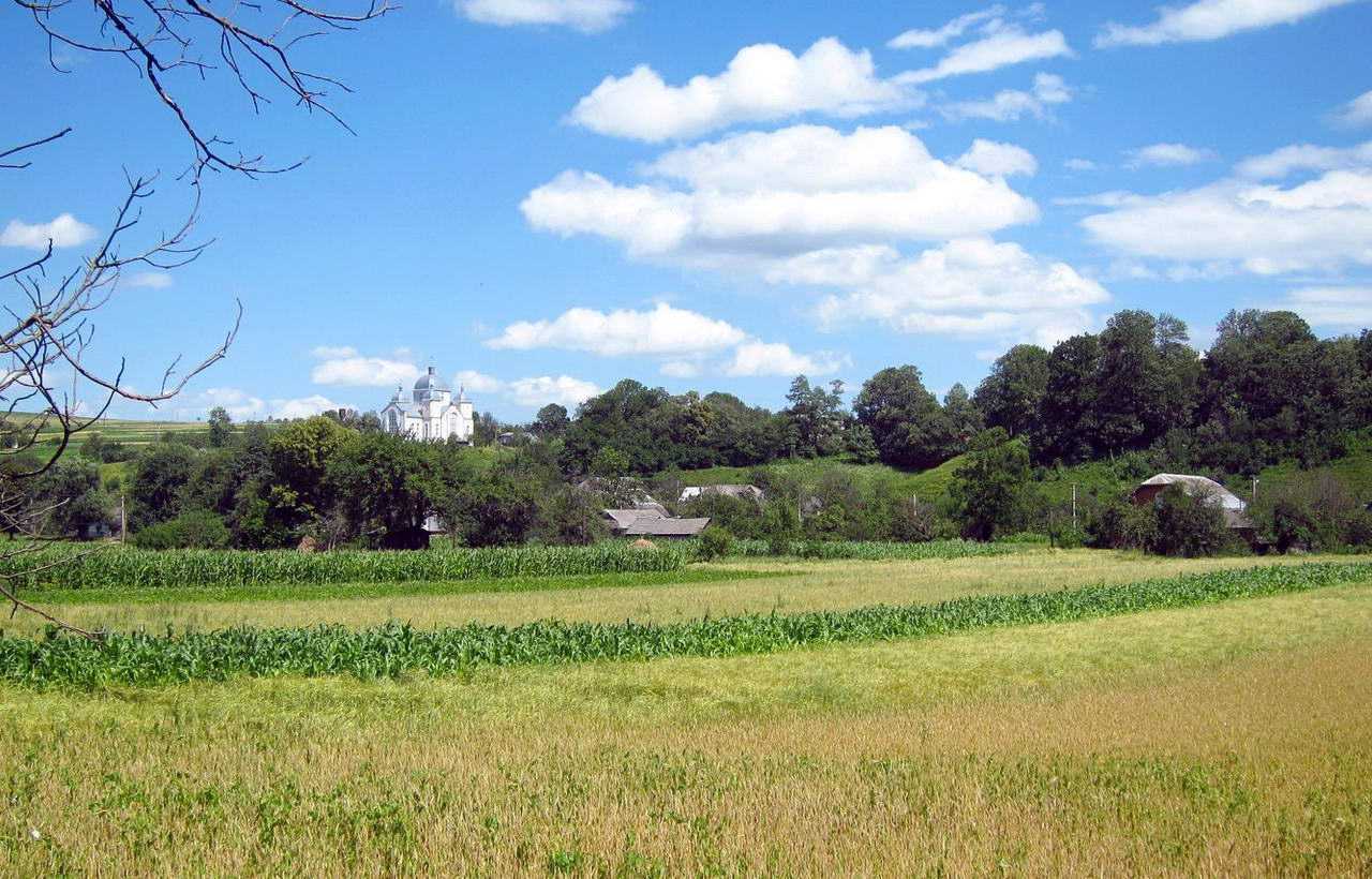 Львівська область, панорама на село Стільсько