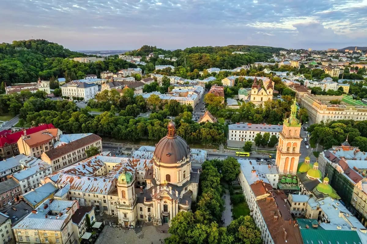 Місто Львів, панорамне фото