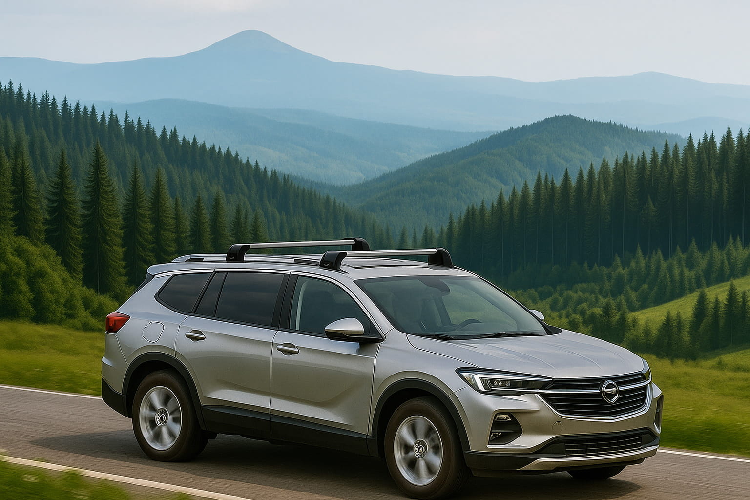 З багажником на даху — зручно брати все необхідне в дорогу Авто з даховим багажником у дорозі — практично і комфортно