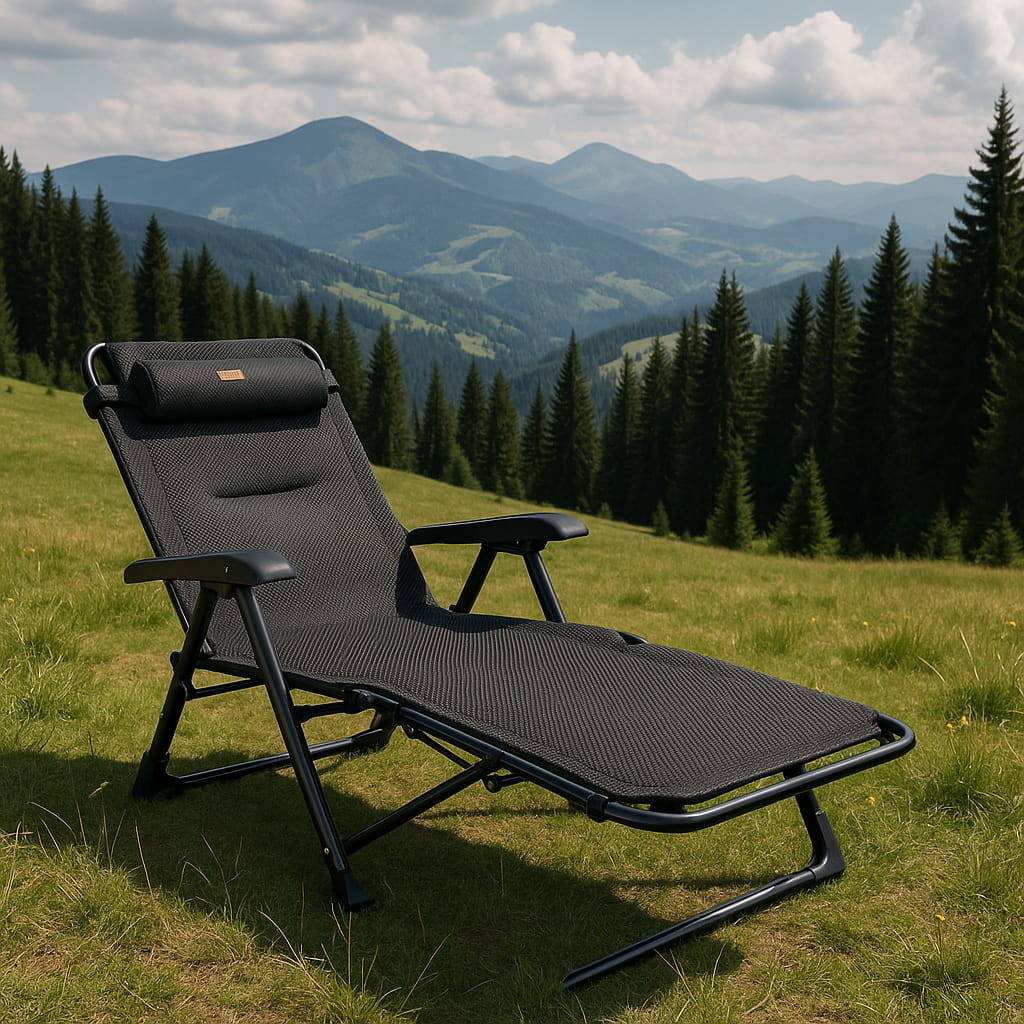 Обирай зручний шезлонг для відпочинку на природі